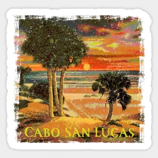 Cabo San Lucas Mexico Tropical Beach Party Girls Vacation Sticker